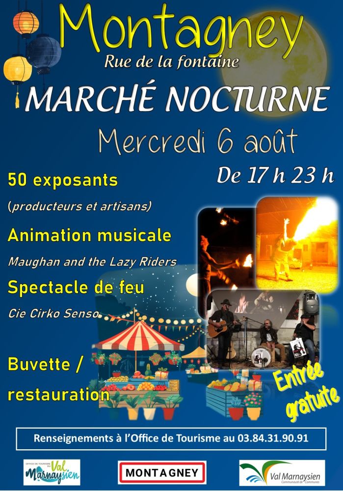 Marché nocturne à Montagney 2025