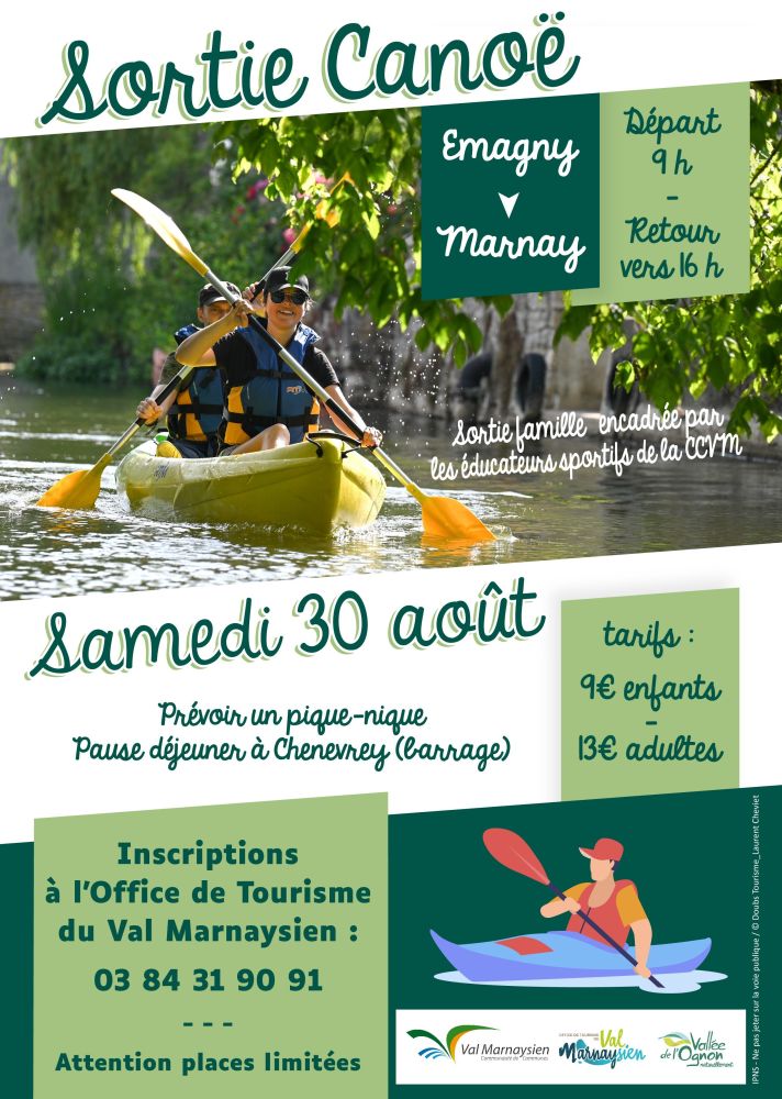 Sortie canoë Val Marnaysien